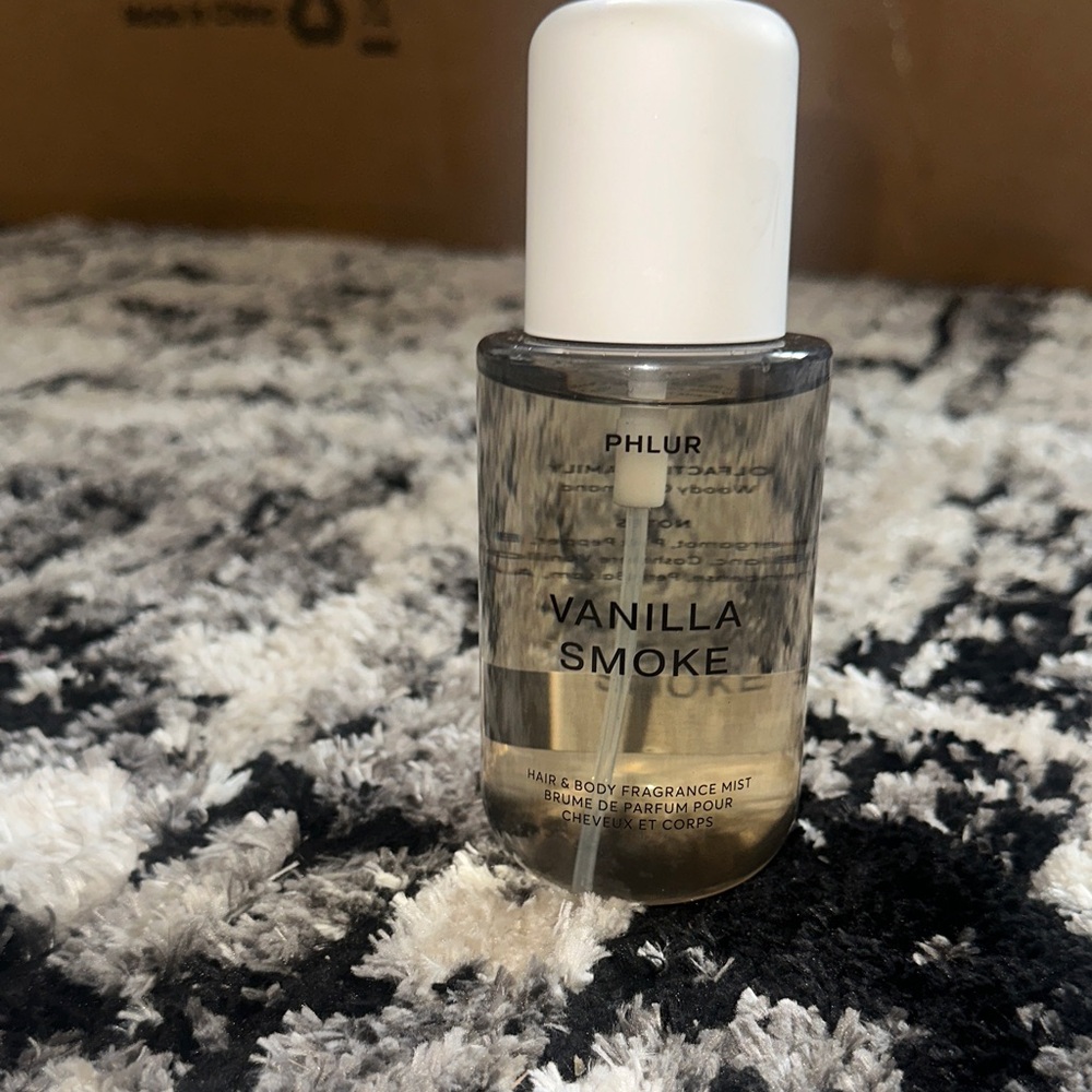 Phlur Vanilla Smoke Hair & Body Fragrance Mist — Clear